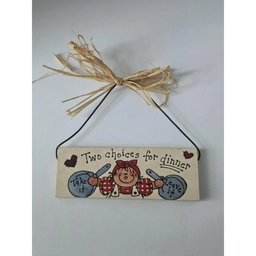 Hanging Wood Kitchen Sign 